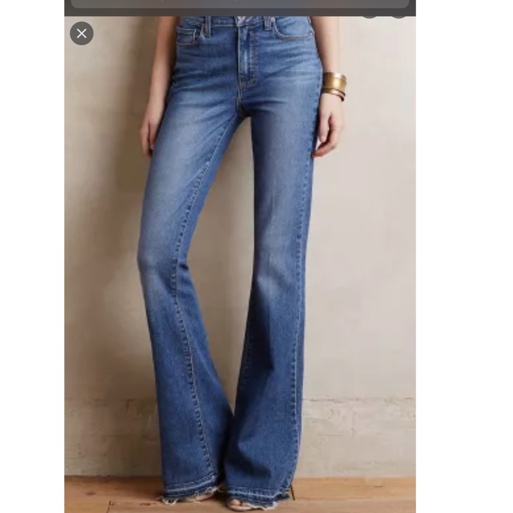 Paige Denim BNWT distressed flare high-rise Bell Canyon Chantal 31